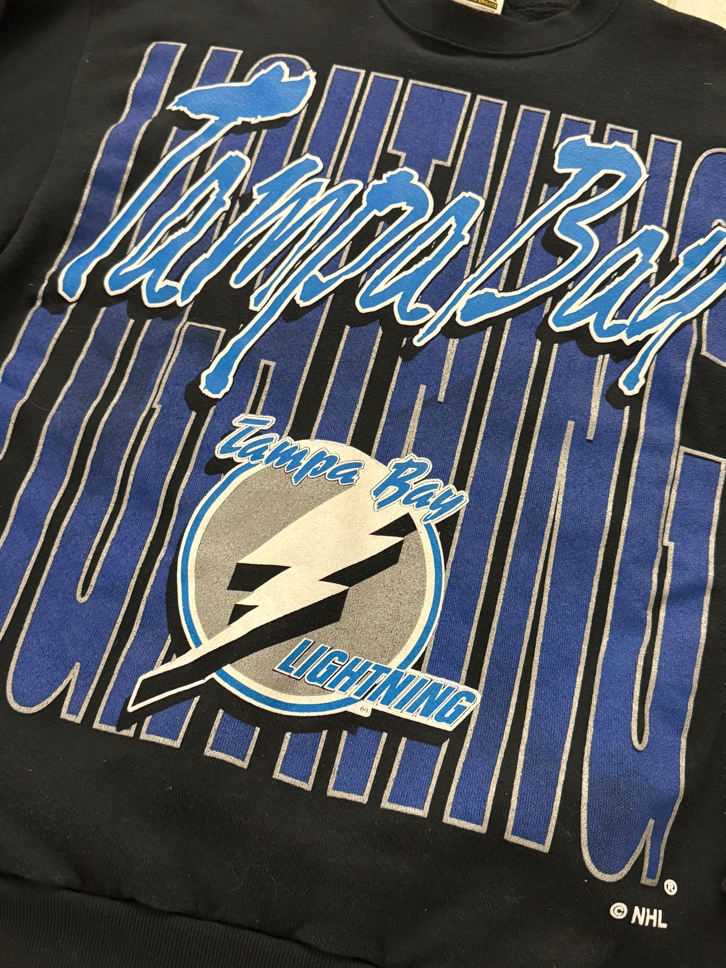 Tampa Bay Lightning Big Print Crewneck