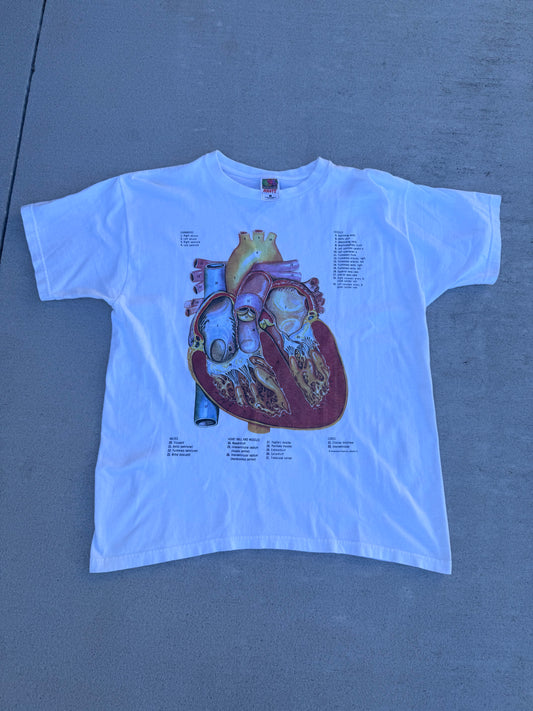 Vintage 90’s Heart Anatomy RARE Kurt Cobain Nirvana SoundGarden T-Shirt Men’s LG