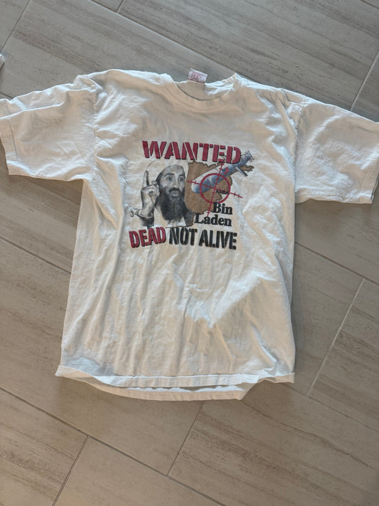 VTG Osama Bin Laden Wanted Dead Not Alive Shirt