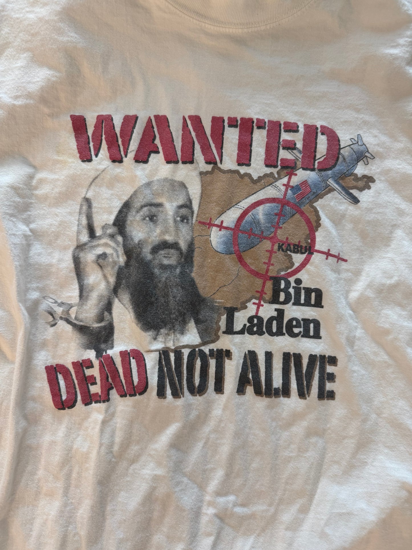 VTG Osama Bin Laden Wanted Dead Not Alive Shirt