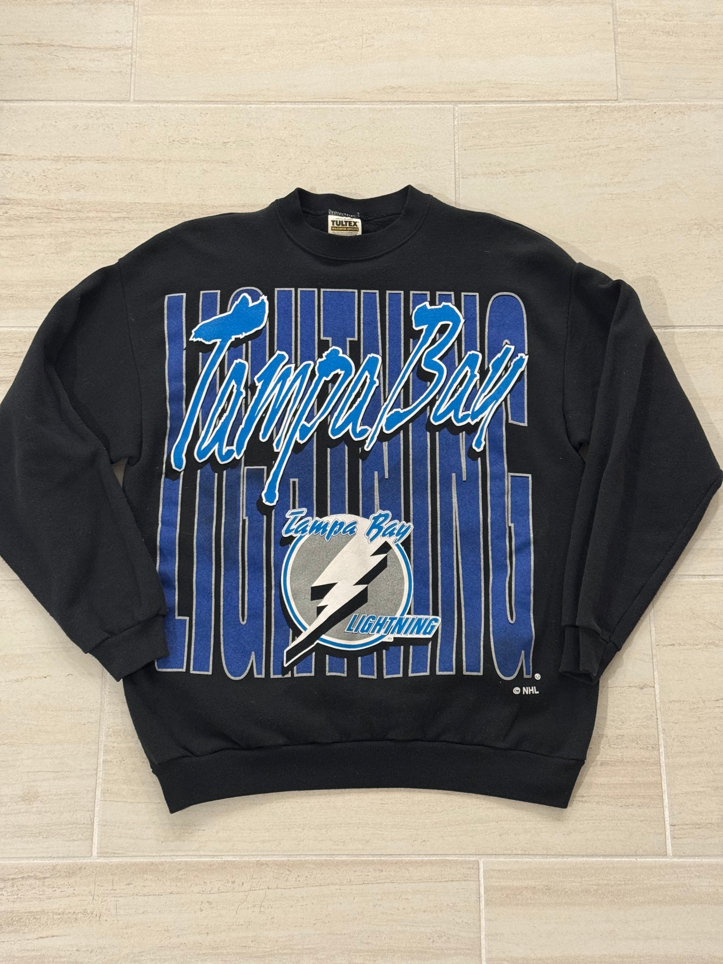 Tampa Bay Lightning Big Print Crewneck